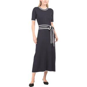 ZOE & CLAIRE Short Sleeve Color Block Dress